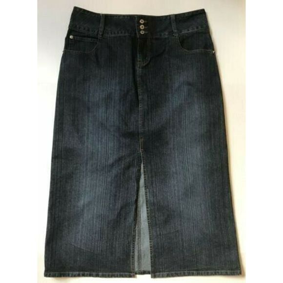 NWT CAROLINA BLUES Denim Jean SKIRT Size 24W - Picture 1 of 6